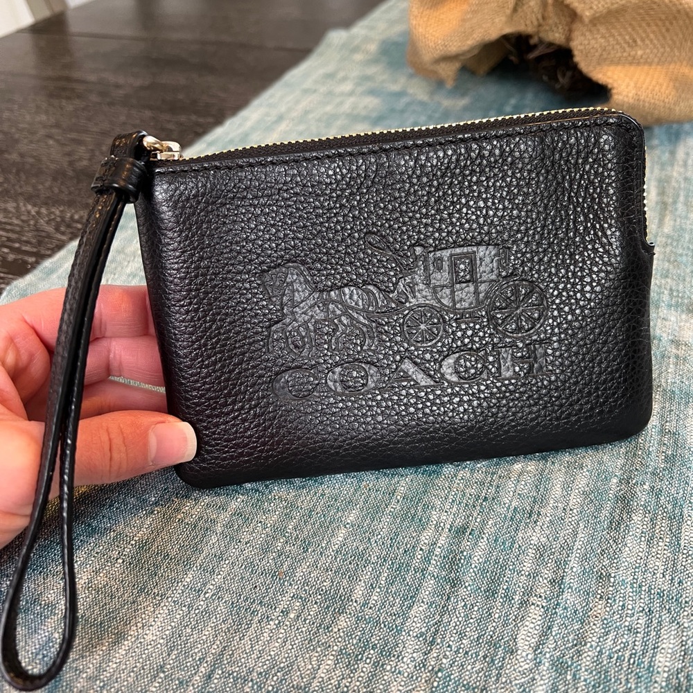 Coach Leather Wristlet- Authentic - Brand New